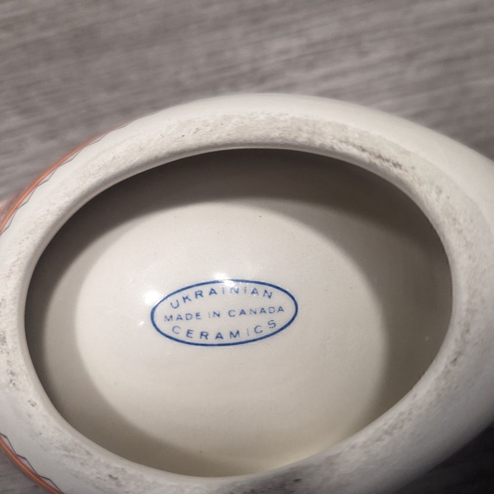 Handmade Ukrainian Goose Pottery Dish From Canada - Picture 5 of 9